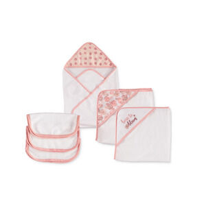 Chickpea 6 Piece Hooded Bath Towels and Washcloths Girls NWT